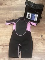 Crane Kids Pink & Black Shorty Surfing Wetsuit Age 11-12 Years Aldi Windproof