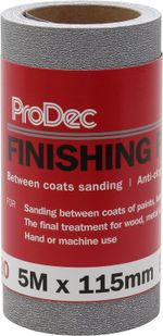 ProDec 5m Roll 320 Grit Extra Fine Grade Finishing Paper for Sanding Between Coa