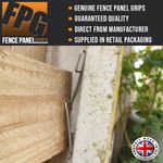 Fence Panel Grips Clips Stop Fence Panels Rattling and Banging (various packs)