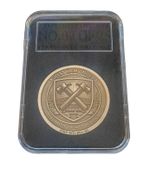 West Ham United 1895 Brass Challenge Coin - Handmade EDC - Serialized #01-25)