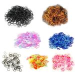 Small Mini Hair Elastics Soft Elastic Rubber Bands for Braids  & Cornrows Plaits