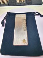 Dunhill  Rollagas Swiss Made Pocket Lighter Silver Wheatsheaf Pattern