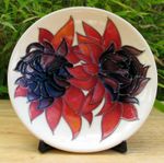 Moorcroft  RUBY RED Tray  780/4 Retail Price £150 Chrysanthemum  Emma Bossons