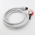 OFC Conductor Hi-Fi Audio Power Cable UK/US/EU/AU Schuko AC Main Supply Cord