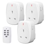 HBN Wireless Remote Control Plug Sockets, 13A/3120W Remotely Control Socket for