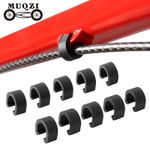 10pcs Bike C-Clips Brake Gear Cable Housing Hose Tube U-Type - High Quality