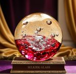 SELKIRK GLASS PAPERWEIGHT (MAGNUM) Eternity Peter Holmes SCOTLAND 1992 VINTAGE