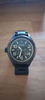 Nixon October Tide Swiss Quartz and Stainless steel black Men's Watch