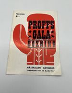 Sonny Liston Vs Dave Bailey Onsite Boxing Programme 