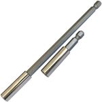 Magnetic BIT HOLDER 60/150mm Long 2pc 1/4'' Hex Shank Impact Driver Extender