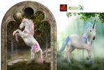 Unicorn or Unicorn Foal Mythical Toy Model Figures Blue or Pink by CollectA NEW
