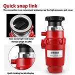370W 900ML Food Waste Processor Disposer Kitchen Garbage Disposal Crusher 220V