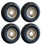 4 X 4.80/4.00-8 400x8 Car Trailer Wheels & Tyres 4 Ply 8" Rim 4" PCD 480/400 8