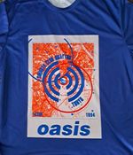 OASIS - 'TOKYO 1994 TICKET' LOGO TEE SHIRT☆ BLUE☆ L,XL,2XL BRAND NEW☆