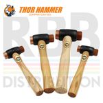 Thor Hammer Copper Hide Two Replaceable Faces Mallet Head Sizes A 1 2 3 4