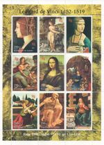 Leonardo Da Vinci 1998 MNH stamp sheet