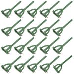 20 Pack Boutonnieres Safety Pins Plastic Triangle Corsage Pin Buttonhole Green