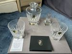 Waterford crystal clarion Decanter + 2 Matching Glasses. Gift Boxed  Never Used