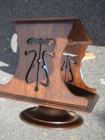 Small antique oak revolving bookcase, Arts & Crafts period