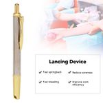 `Double Opening Lancing Device Stainless Steel Home Blood Sampling Pen For For