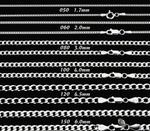 Genuine 925 Sterling Silver Curb Chain Necklace Lobster Clasp 16"-30" Gifts UK