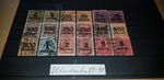 Dt. Reich, official stamps lot Michel numbers 89 - 98, overcompletely stamped.