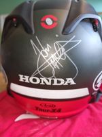 John McGuiness Signed Motorcycle Helmet Arai Tour X4 Honda