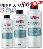 Prep And Wipe Nail Gel Polish Cleanser Cleaner UV LED Manicure FAST DELIVERY "UK