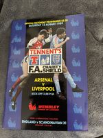 Tennent’s F.A. Charity Shield Arsenal v Liverpool  1989