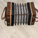 antique Anglo German 20 Button Concertina 