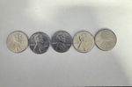 Silver Penny Appearance Random Lot of 5 Lincoln Pennies Mixed – Rare Collectable