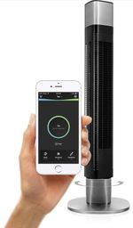 Smart Tower fan WiFi Voice control, 50W, Black, princess 350000