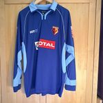Watford FC Signed Long Sleeve Football Shirt TOTAL Sponsor Dyche 6