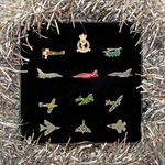 RAF Aircraft Metal Pin Badge Set In Presentation Box (Set Of 12 Badges)