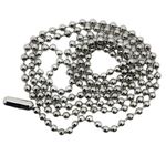 (10 pack) 27" 304 Grade Stainless Steel Bead Ball Chains For Dog Tags Necklaces