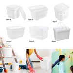 Paint Bucket with Lid Lightweight Portable Paint Pail Paint Storage Bucket for