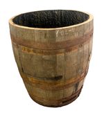 OAK WHISKY BARRELS - CHOOSE YOUR SIZE - WOODEN PLANTER / TUB / MINI POND /  POTS