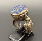 Engraving Roman ancient Ring agate intaglio seal stone Ring wonderful  Size 7.5
