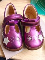 Start-Rite Girls Sparkle Mary Jane Flats UK 4 EU 21 Purple/Silver Star H&L