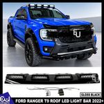 GLOSS BLACK QUAD POD LED ROOF BAR LIGHT FOR FORD RANGER T6 T7 T8 T9 2011-2026