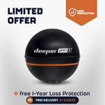 Deeper PRO+ 2 GPS Sonar Fish Finder + Free 1-Year Loss Protection