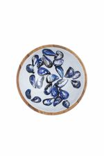 Shoeless Joe Mussel Wooden Bowl 25cm