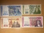 Set of 4 Irish  B series Banknotes.