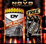 DY Nutrition Nox Pump Ultimate Fruit Punch 400g + FREE Unflavoured Creatine 150g