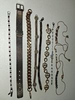 Lot Of 10 Bracelets, 925, Tennis, Red White Cz Fashion Mix.