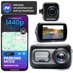 Nextbase 522GW 2K Dash Cam with Rear View Camera Bundle - 1440p/30fps Recording