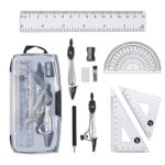 10pcs Geometry Compass Set in Carry Case,  Educational  School Supplies