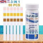 200PCS Chlorine Dip Test Strips Swimming Pool Water SPA Hot Tub PH Tester Paper