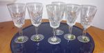 Waterford Lismore Clear Cut Crystal Stemmed Sherry Glasses Set of 6 Boxed