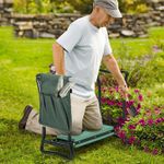 XXL-Ergonomic Garden Kneeler Seat Heavy Duty Gardening Bench Stool EVA Foam Pad